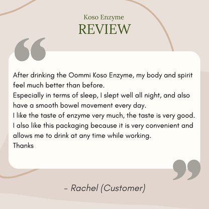 Koso Enzyme 10ML X 30 Sachets
