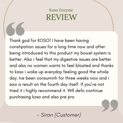 Koso Enzyme 10ML X 30 Sachets