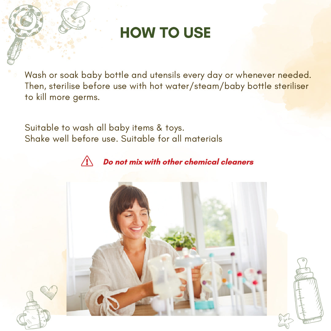 Baby Bottle & Utensil Cleaner 500ML