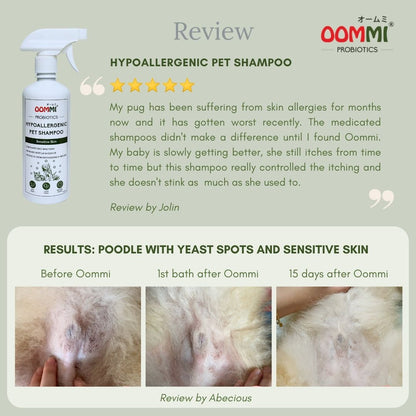 Hypoallergenic Pet Shampoo 500ML